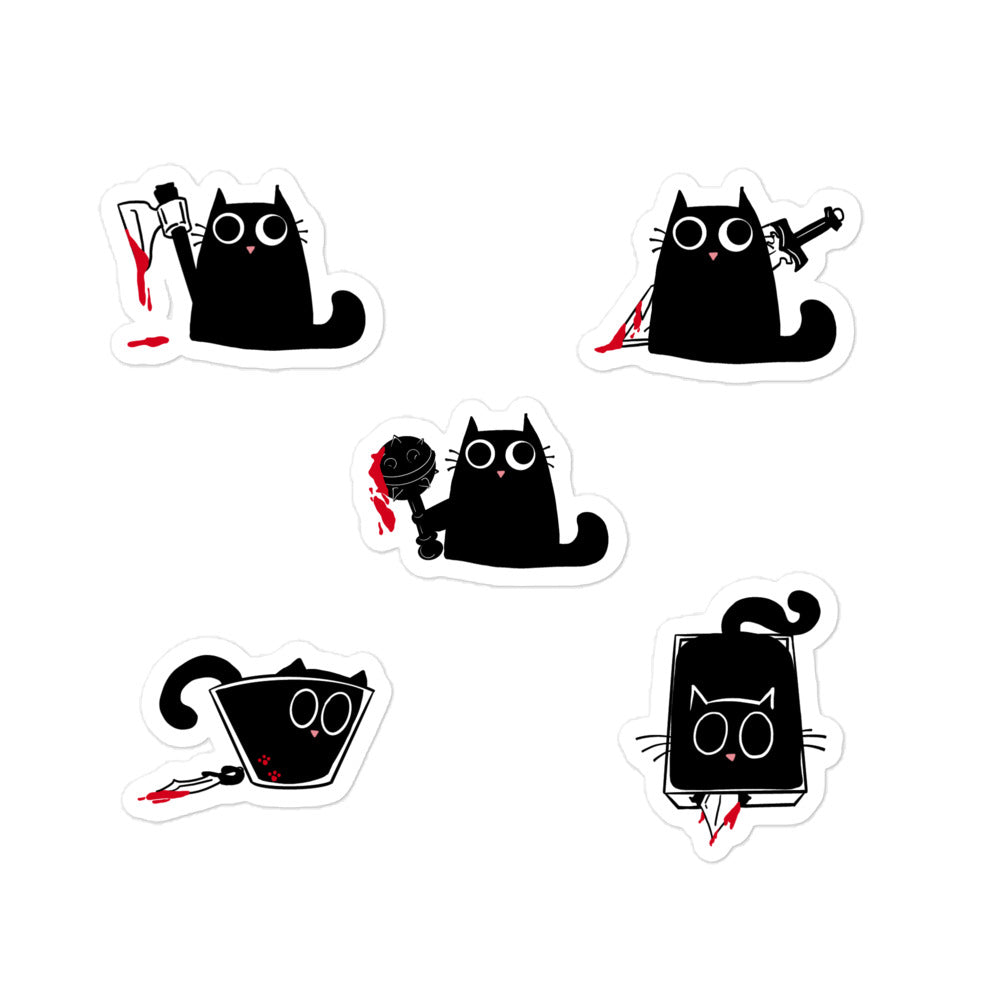 Killer Cats - Bubble-free stickers