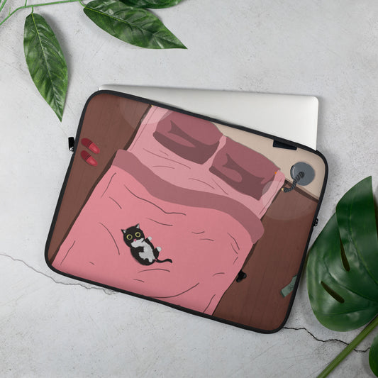 Tummy Time on Bed - Laptop Sleeve