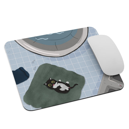 Tummy Time Bathroom - Mouse pad