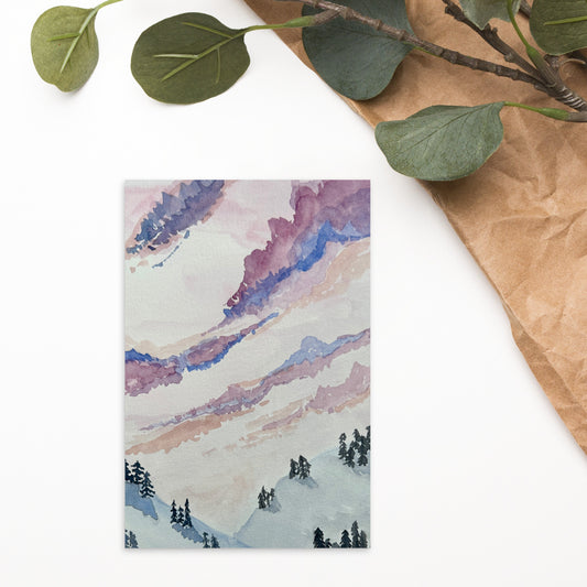 Purple Mountains - Standard Postcard