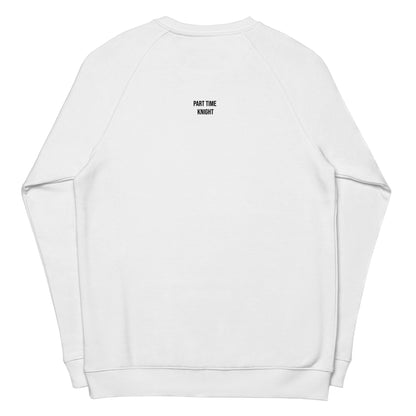 Part-Time Knight - Unisex organic raglan sweatshirt
