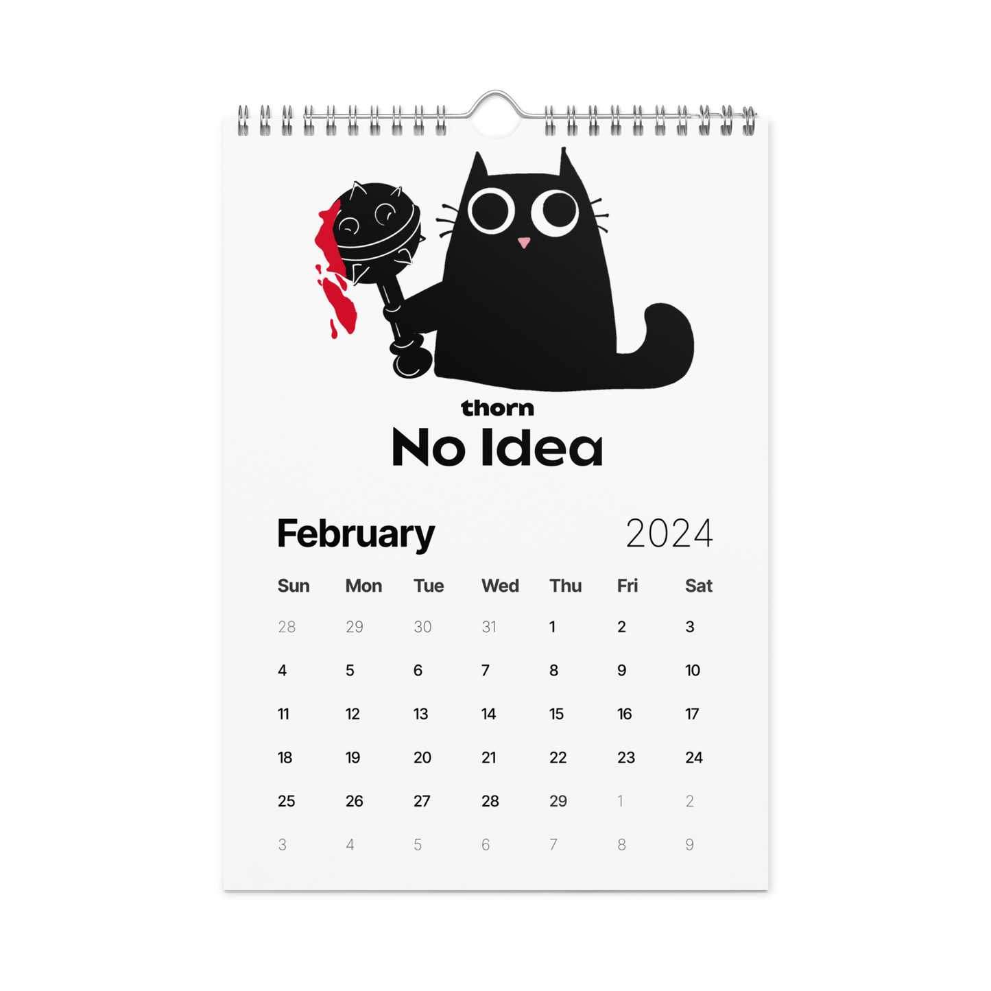 Killer Cats - Wall calendar (2024)