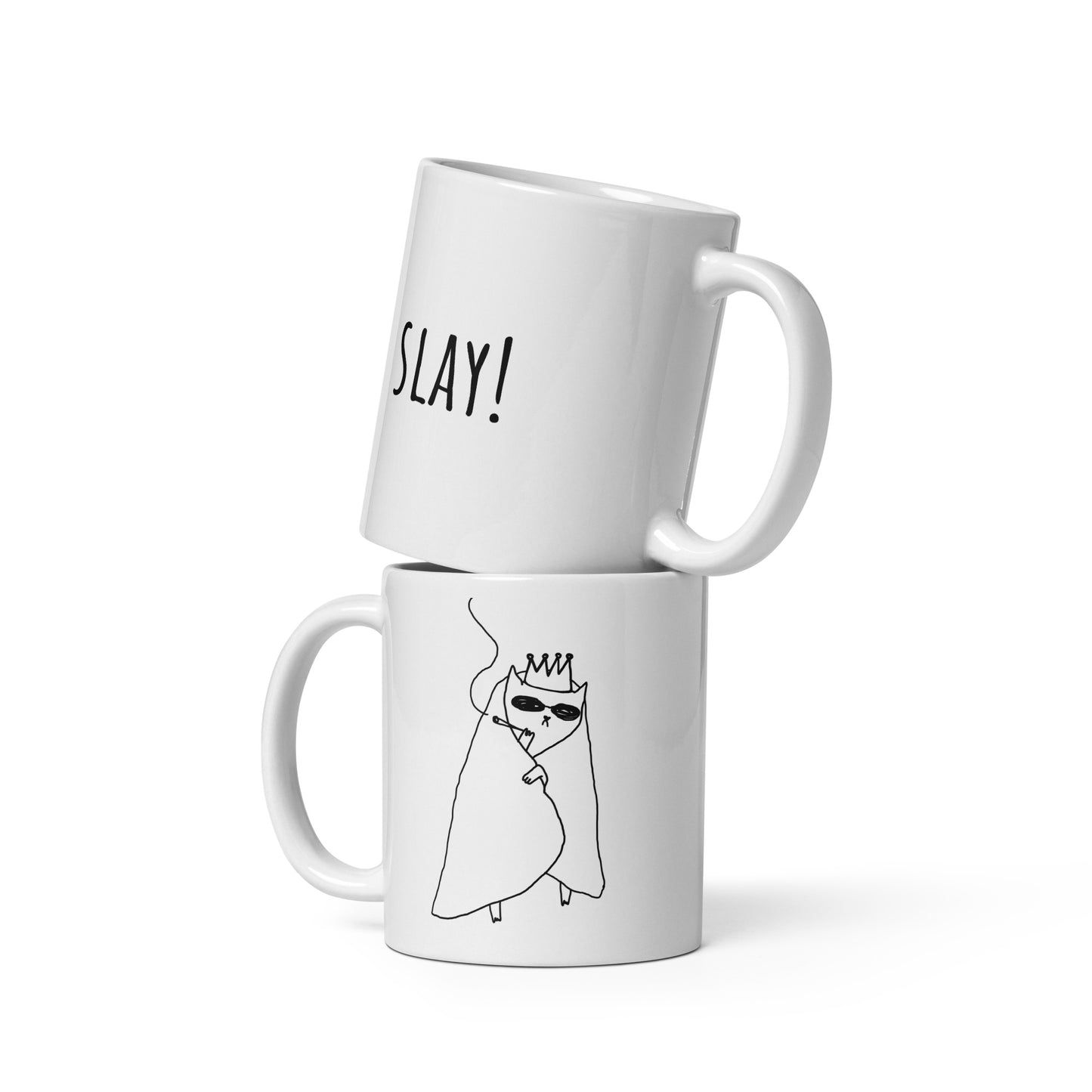 Slay! - White glossy mug