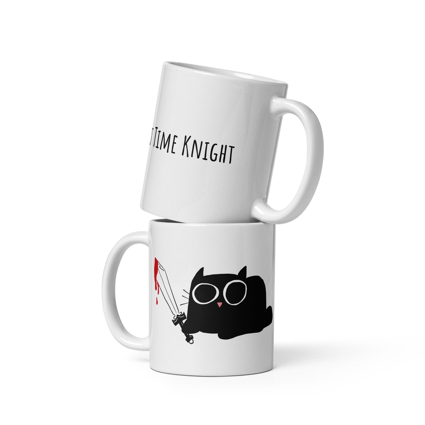 Part-Time Knight - White glossy mug