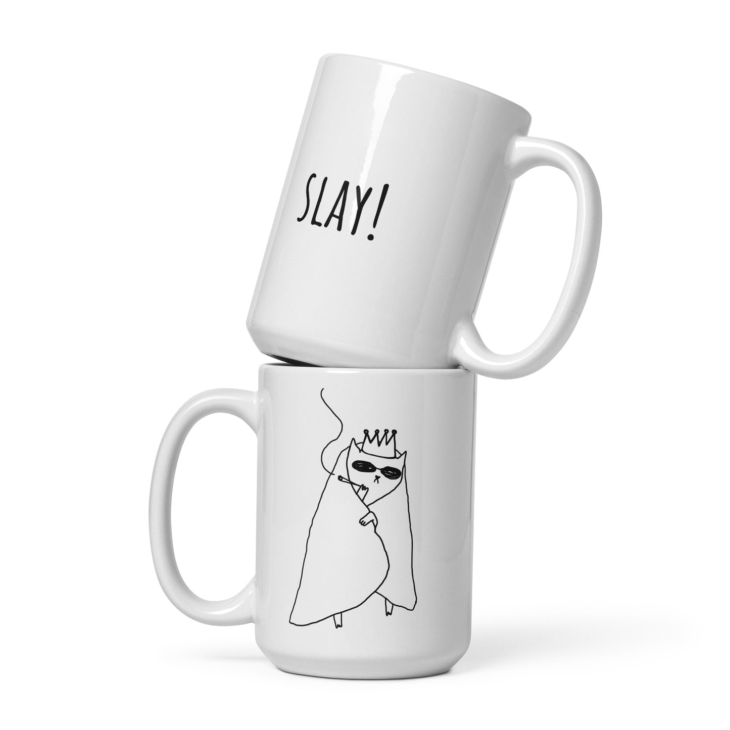 Slay! - White glossy mug