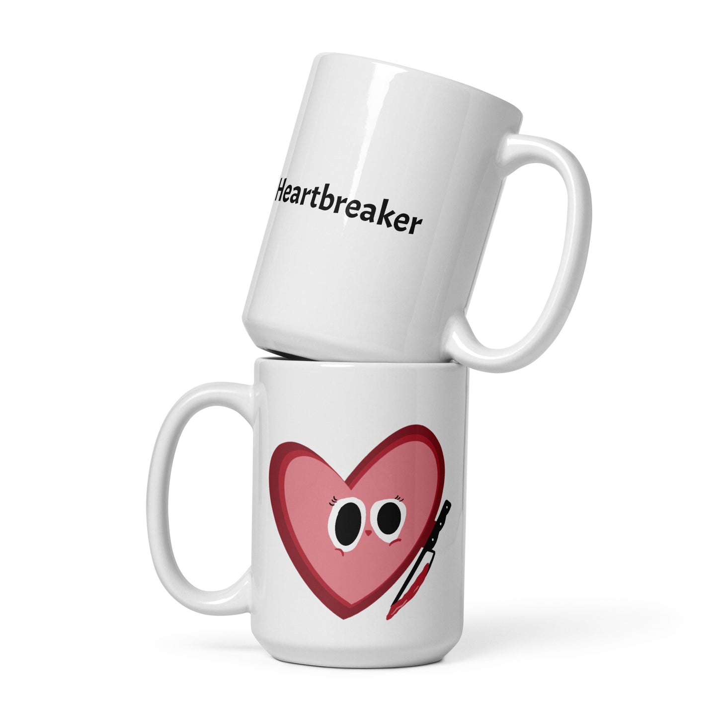 Heartbreaker - White glossy mug