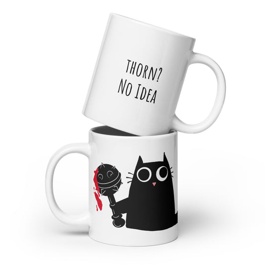 Thorn? No Idea - White glossy mug
