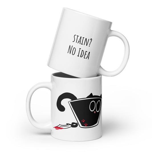 Stain? No Idea - White glossy mug