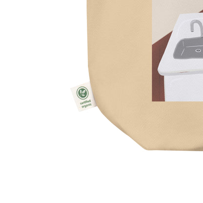 Tummy Time in Kitchen - Eco Tote Bag