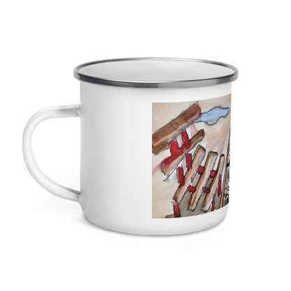 Picnic at the Beach - Enamel Mug