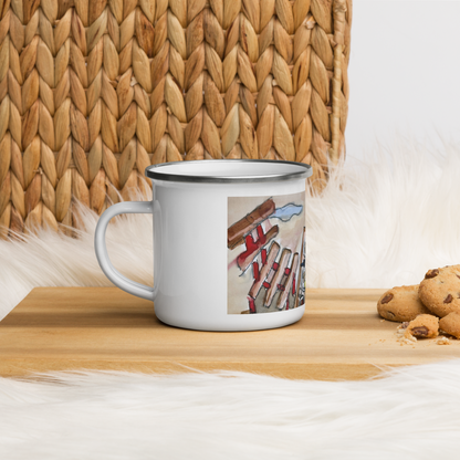 Picnic at the Beach - Enamel Mug