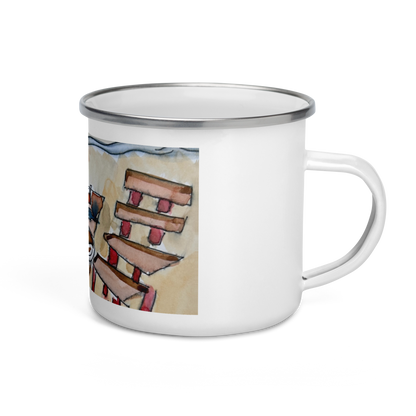 Picnic at the Beach - Enamel Mug