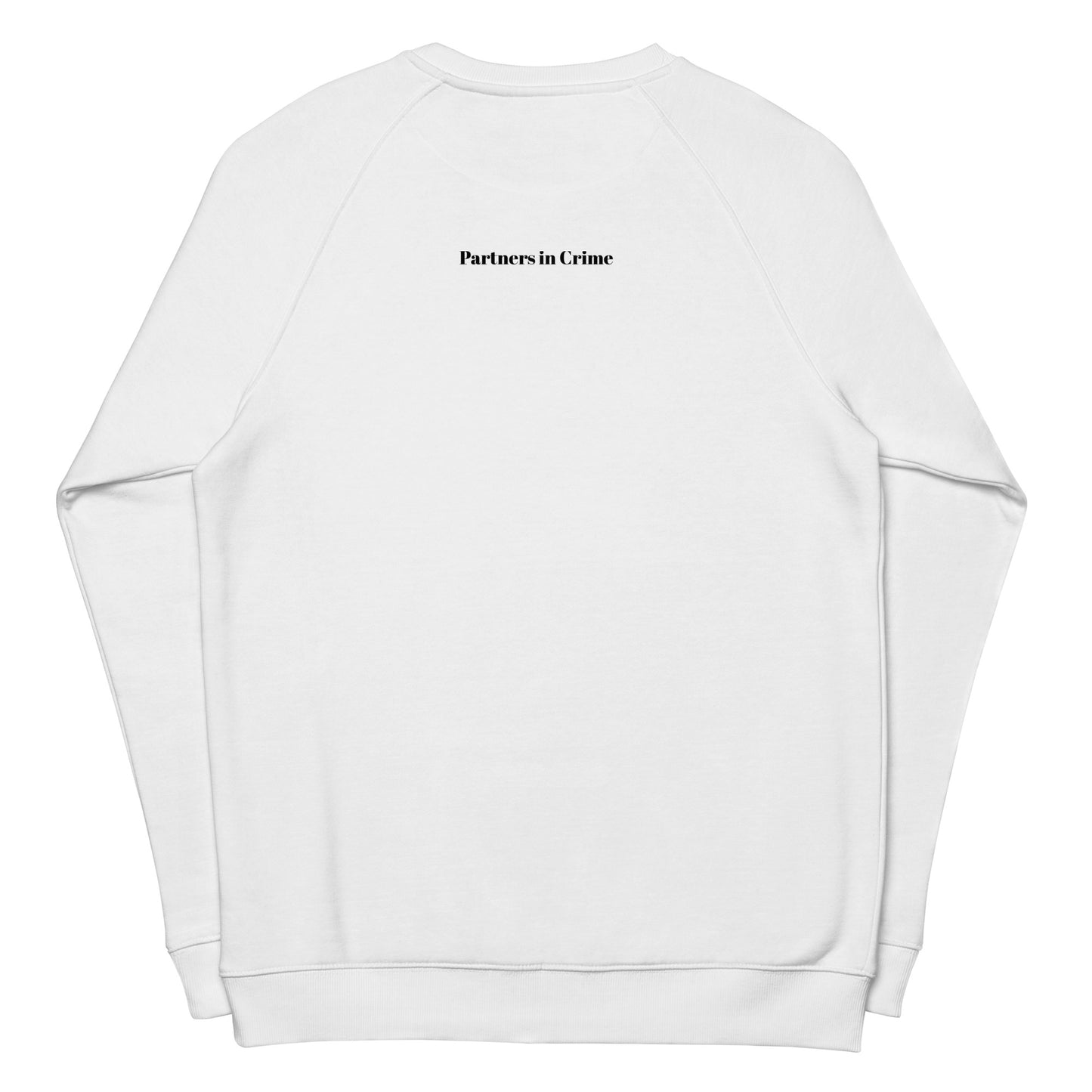 Vase - Partners in Crime - Unisex organic raglan sweatshirt