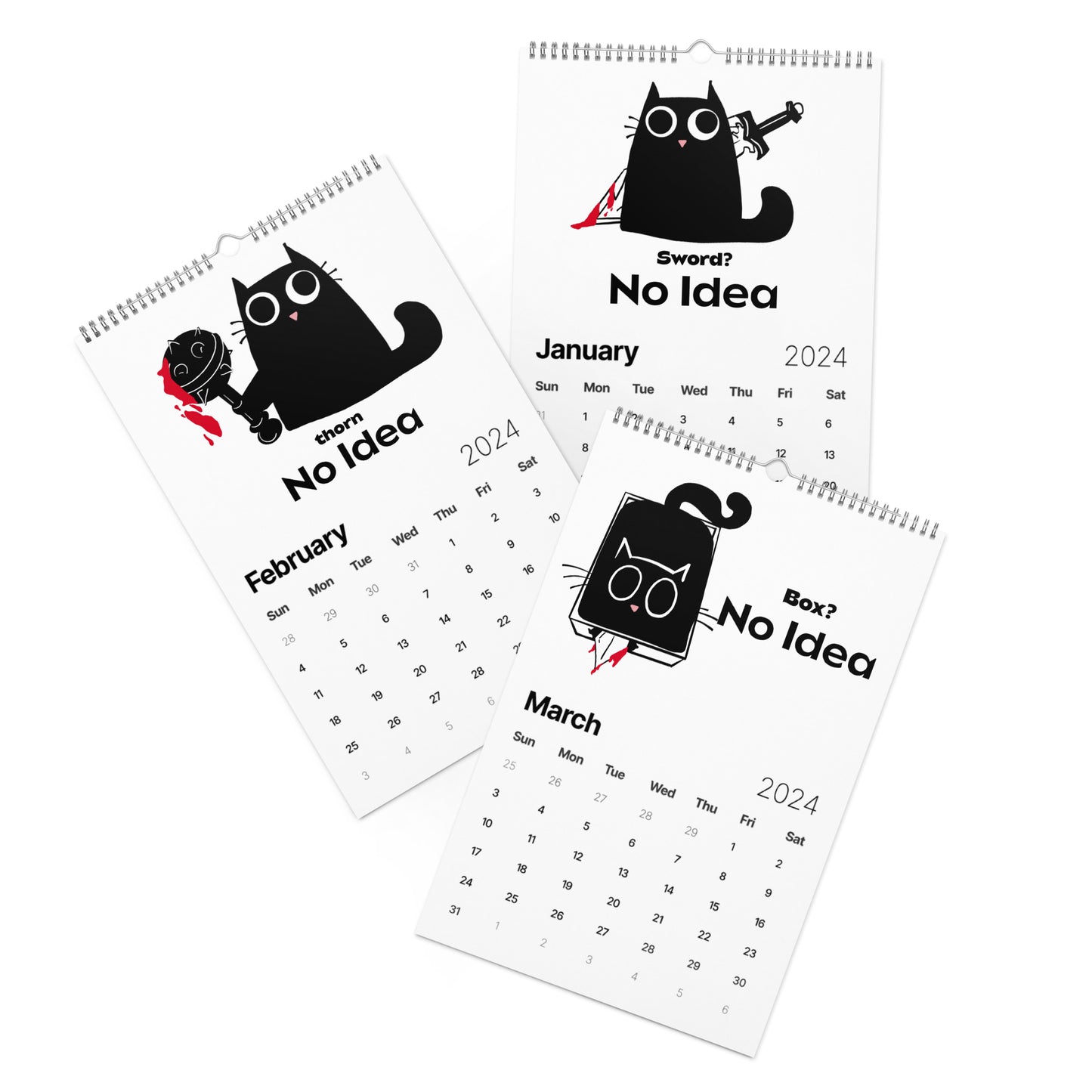 Killer Cats - Wall calendar (2024)