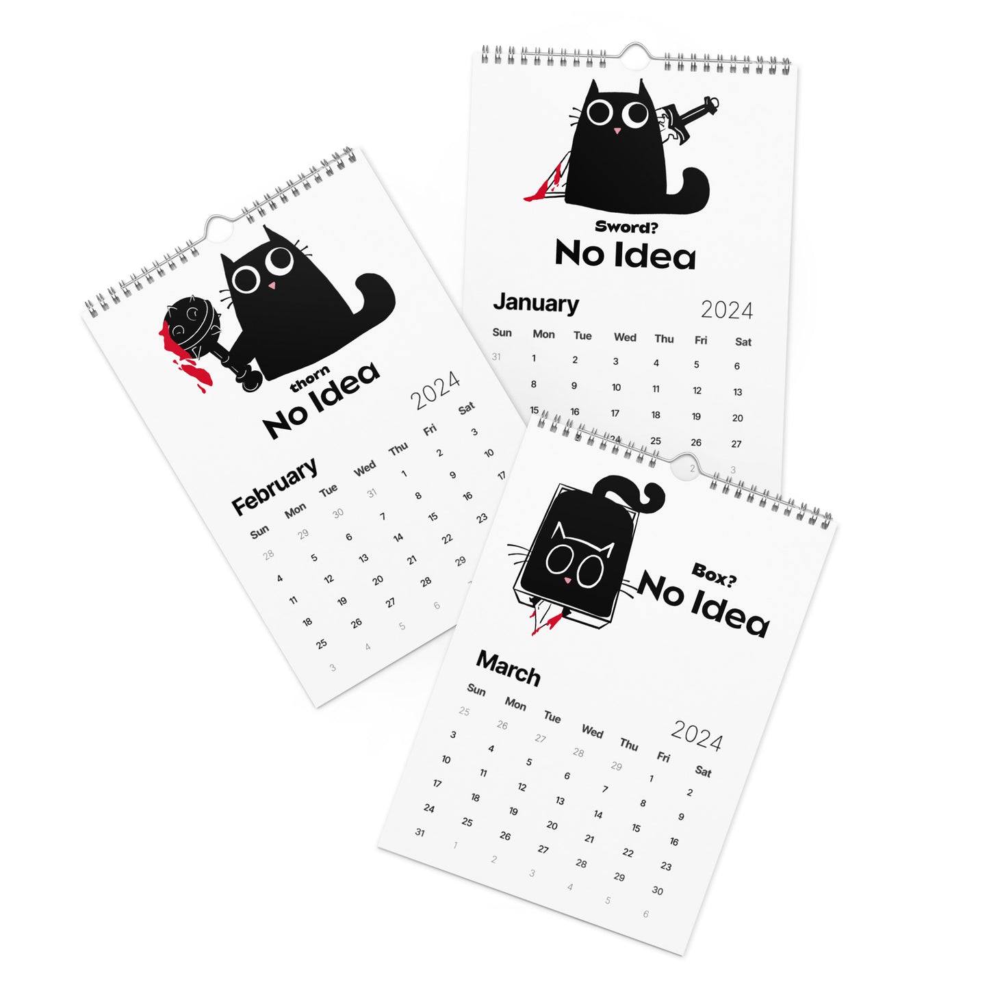 Killer Cats - Wall calendar (2024)