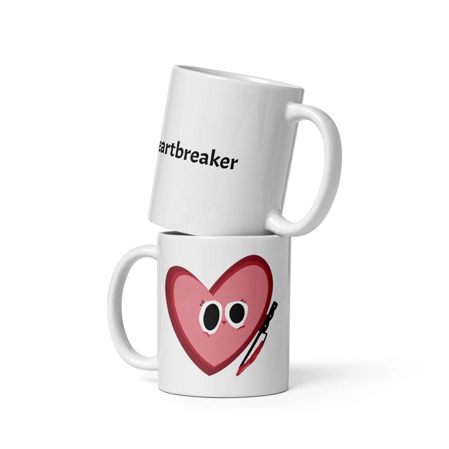 Heartbreaker - White glossy mug