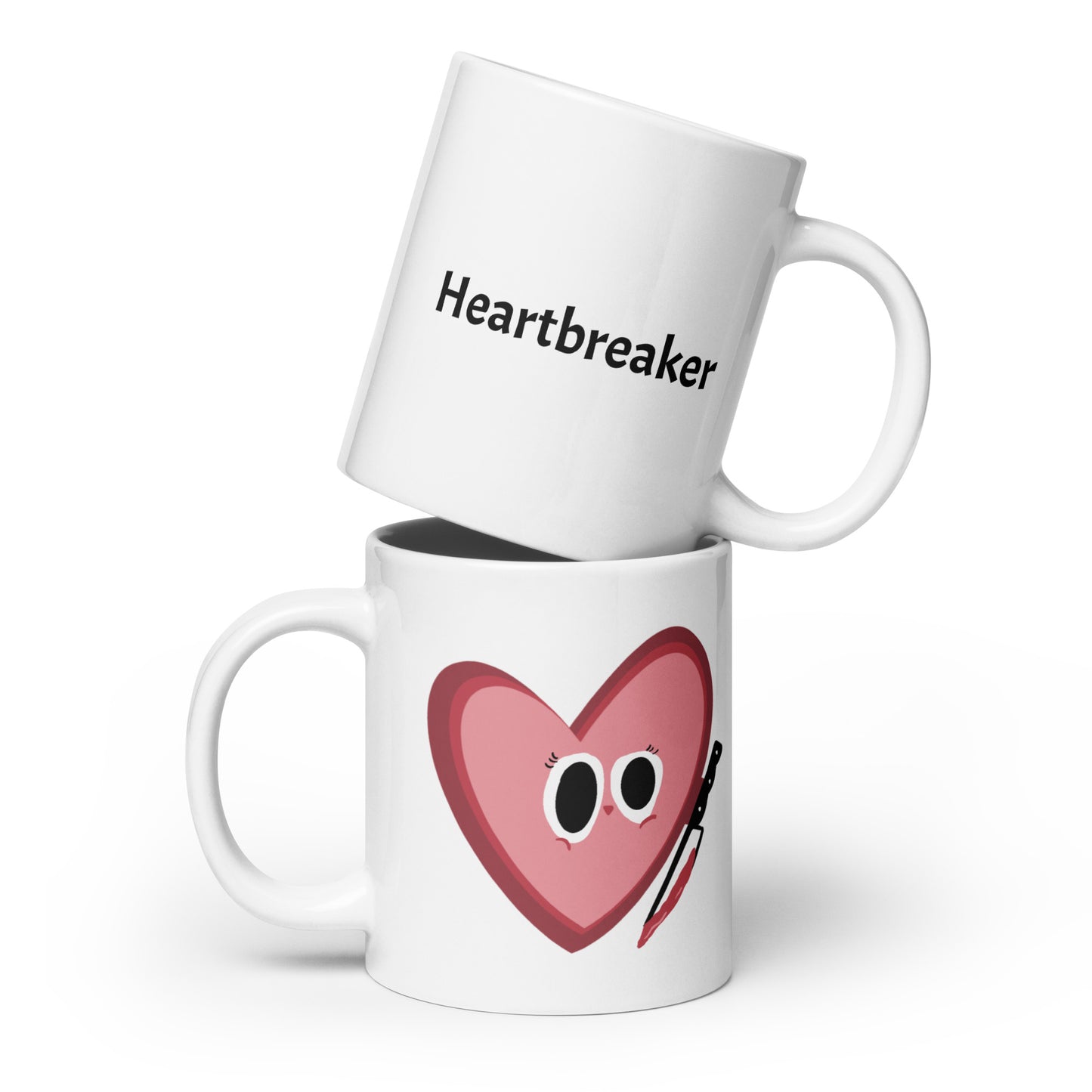 Heartbreaker - White glossy mug